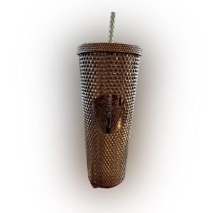 Gold Studded Starbucks Tumbler